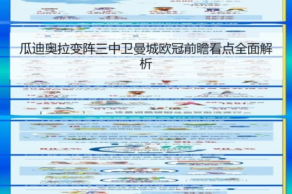 瓜迪奥拉变阵三中卫曼城欧冠前瞻看点全面解析